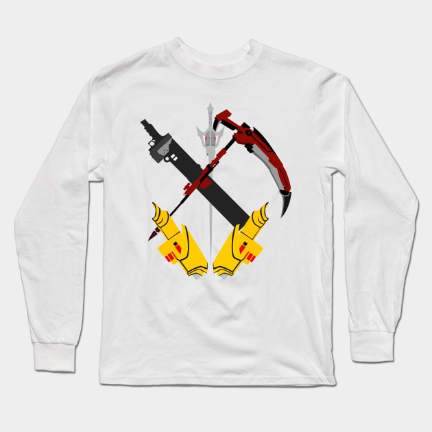 team rwby: weapons Long Sleeve T-Shirt by katanaballs